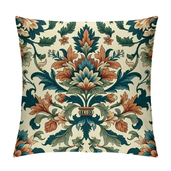YANMS William Morris Cushion Covers Original Design Pillow Case Square Decorative Throw Pillow Cover for Sofa Bed Couch Living Room Bedroom Little