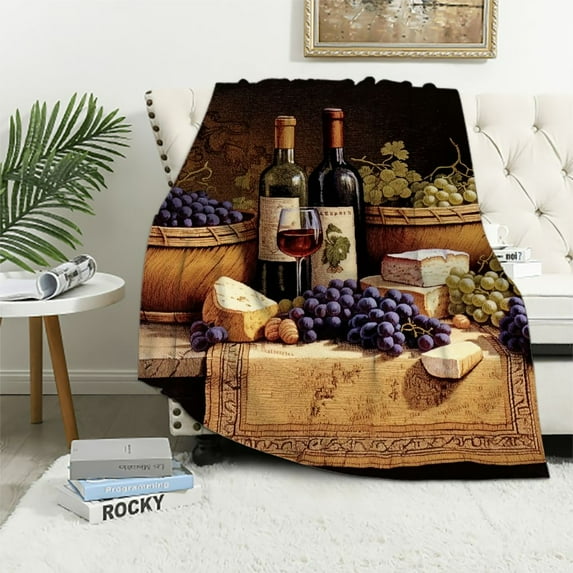 COMIO Wine Tasting Blanket - Winery Gift Throw Woven