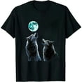 thumbnail image 1 of COMIO  Wolf Shirts for Men Women 3D Print Wolves Animal Unisex Short Sleeve Tee, 1 of 3