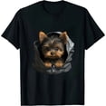 thumbnail image 1 of COMIO Wolf White Pup in Pocket T-Shirt Wolves Tee Shirt Gifts, 1 of 3