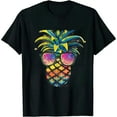 thumbnail image 1 of QZHH Women Pineapple Sunglasses Beach T Shirt Funny Graphic Tees Casual Summer Short Sleeve Shirt Tops, 1 of 3