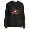 thumbnail image 1 of COMIO Women's Football Tee Cancer Survivor Girls Hoodie Black, 1 of 4