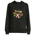 thumbnail image 1 of COMIO Women's Long Sleeve Sweatshirt Rick and Morty Hoodie Black, 1 of 4