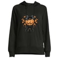 thumbnail image 1 of COMIO Women's Long Sleeve Sweatshirt a boogie wit da hoodie Heart Ribbon Black, 1 of 4