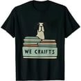 thumbnail image 1 of COMIO Womens Dog And Books Are Good - Cute Animal Tee T-Shirt, 1 of 3