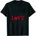 thumbnail image 1 of COMIO Womens Love Love Love Hearts Tshirt Cute Valentines Day Tee, 1 of 3