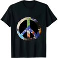 thumbnail image 1 of COMIO World Peace Symbol With Earth Background Of World Peace Sign Premium T-Shirt, 1 of 3