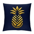 thumbnail image 1 of COMIO Yellow Pineapple Body Pillow Case Cover - Microfiber Bed Throw Pillow Covers, Summer Fruits Navy Blue Decorative Lumbar Pillow Cover with Envelope Closure for Sofa/Travel, 1 of 5