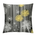 thumbnail image 1 of COMIO  Yellow White Dandelion Throw Pillow Covers Vintage Flower Gray Wood Board Square Pillow Cases Set of  for Decorative Cushion Bed Couch Sofa Yellow Grey, 1 of 5