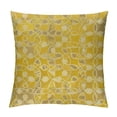 thumbnail image 1 of COMIO  Yellow and White Pillow Sham Ornate Floral Pattern with Swirls Curls Symmetrical Overlap Motifs, Quality Microfiber Bedding Item for All Seasons,Pale Yellow, 1 of 5