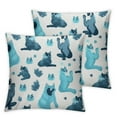 thumbnail image 1 of COMIO  Yoga Siberian Husky Pillow Covers, Corduroy Pillow Cover Cushion Case for Bed Couch Sofa Farmhouse Decorative, 2 Pcs, 1 of 6