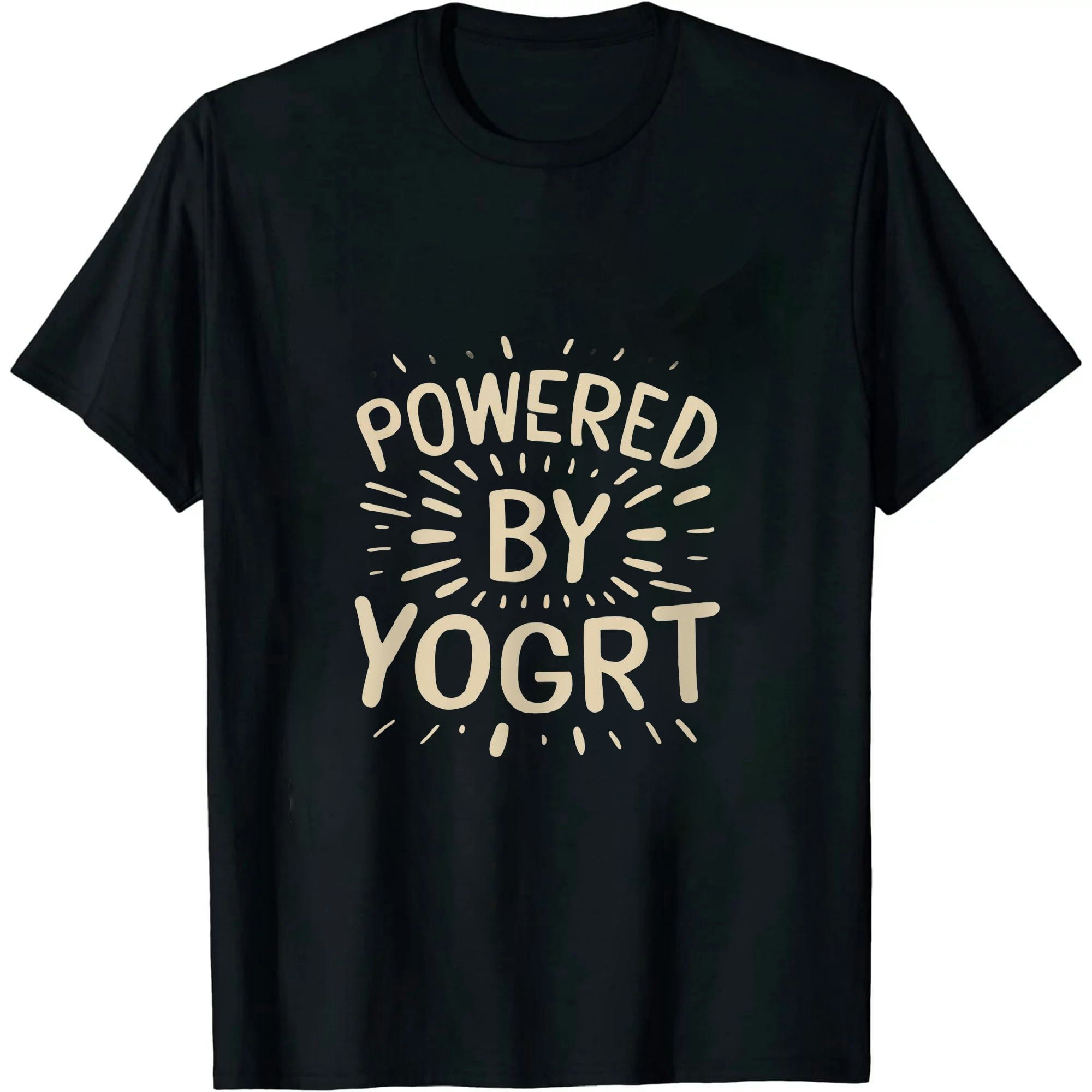 Comio Yogurt Lover Powered By Yogurt T Shirt Walmart