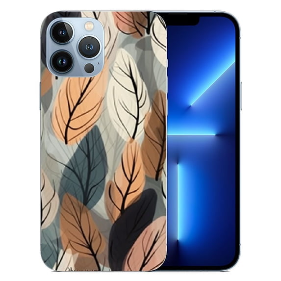 COMIO iPhone 14 Modern Eucalyptus Leaves Minimalist Botanical Watercolor Case