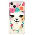 thumbnail image 1 of QZHH  for iPhone 14 Plus Case, Cute Floral Llama Style Funny Alpaca Pattern Cartoon Animal Design Transparent Soft Protective Case Compatible for iPhone 14 Plus 6.7 inch (Flower Llama), 1 of 4