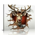 thumbnail image 1 of COMIO sechars Vintage Farmhouse Canvas Wall Art Deer Paintings Decor Abstract Elk Animal Poster Prints for Farm Kitchen Bedroom Decorations Framed, 1 of 4