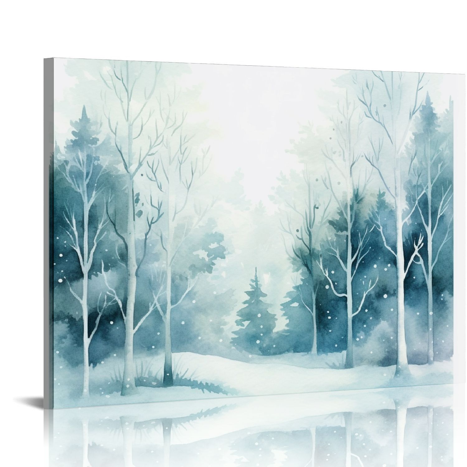 COMIO wall26 Framed Canvas Print Wall Art Woodland Nursery Decor Pastel ...