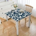 thumbnail image 1 of COMIO with Elastic Edge Anchor Decorative Nautical Decor Square Tablecloth White, 1 of 7