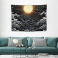 thumbnail image 1 of COMIO y Sun Tapestry Black Wall Hangding Cool Aesthetic Tapestry For Home Living Room Dorm Decor, 1 of 7