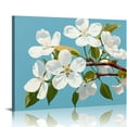 thumbnail image 1 of COMIO zoinart Hand Painted Oil Painting on Canvas Abstract White Flower Modern Canvas Wall Art Floral Contemporary Art Textured Tree Artwork for Home Decorations, 1 of 4