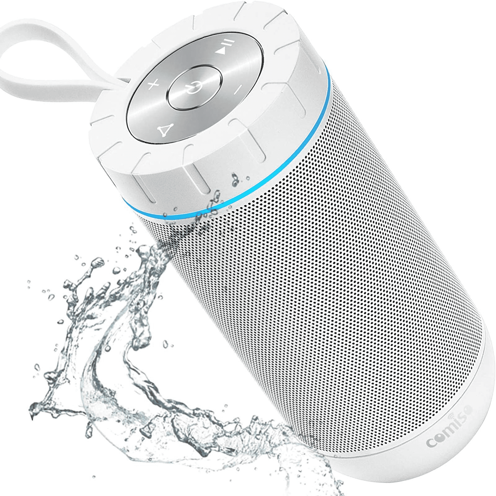 https://i5.walmartimages.com/seo/COMISO-Waterproof-Bluetooth-Speakers-Outdoor-Wireless-Portable-Speaker-24-Hours-Playtime-Superior-Sound-Camping-Beach-Sports-Pool-Party-Shower-White_0fc785a6-49e0-4cd0-a9cd-0011d52d24d9.ad07f97b6d4bce685d4746b85548e448.png