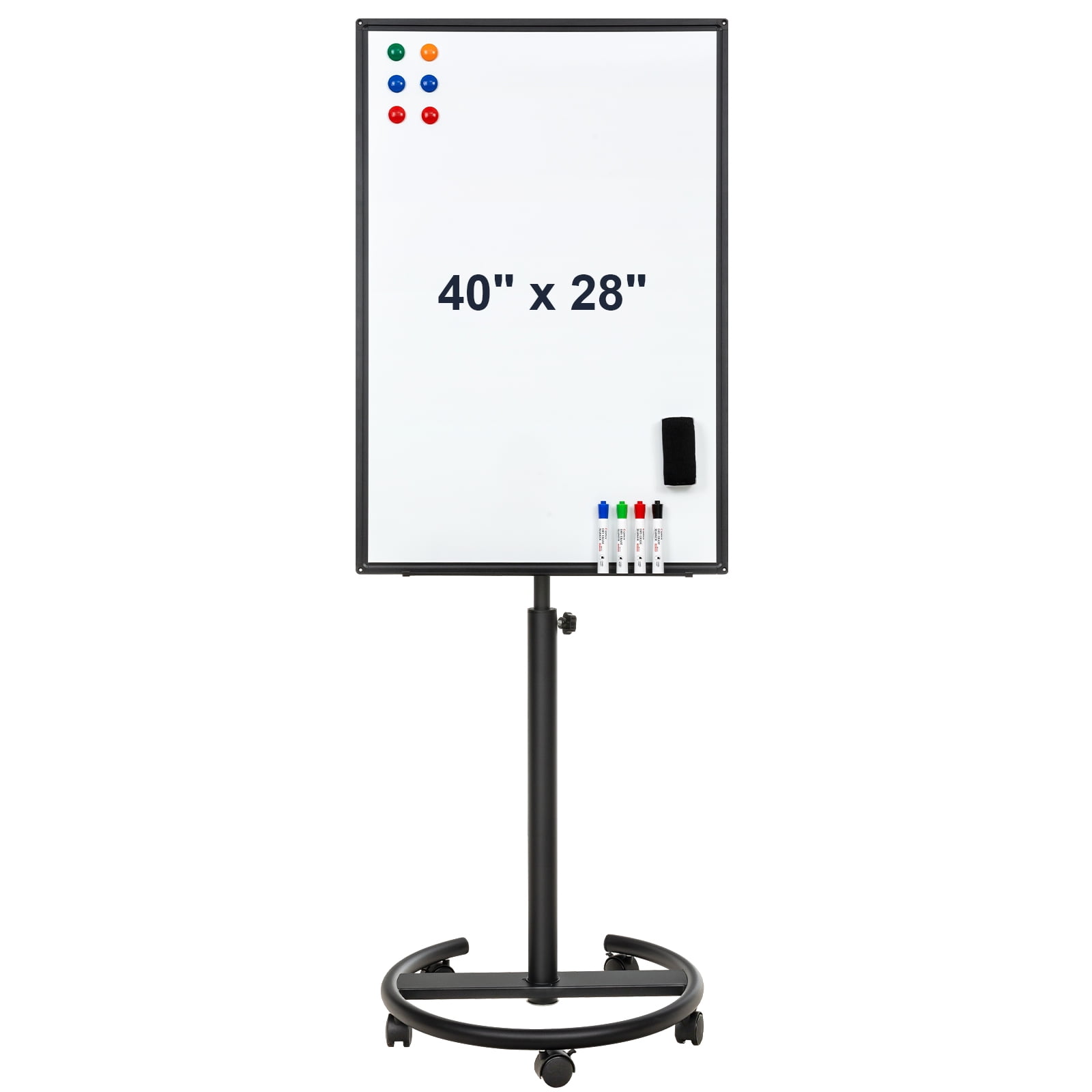 COMIX Mobile Whiteboard 36 x 24 inches, Magnetic White Board