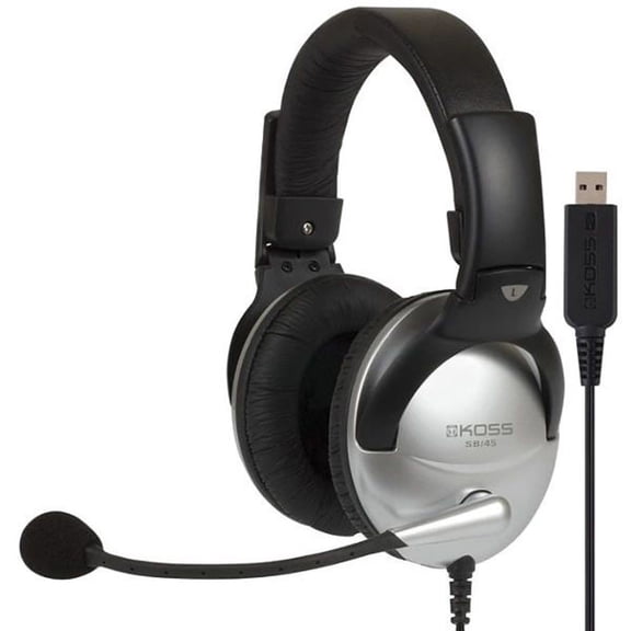KOSS SB45 USB USB Connector Circumaural Communication Headset