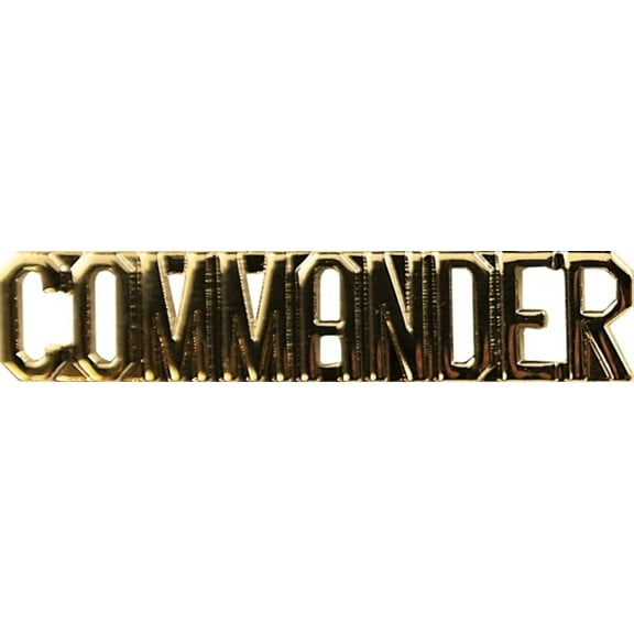 COMMANDER, Metal Letters 3/8 High