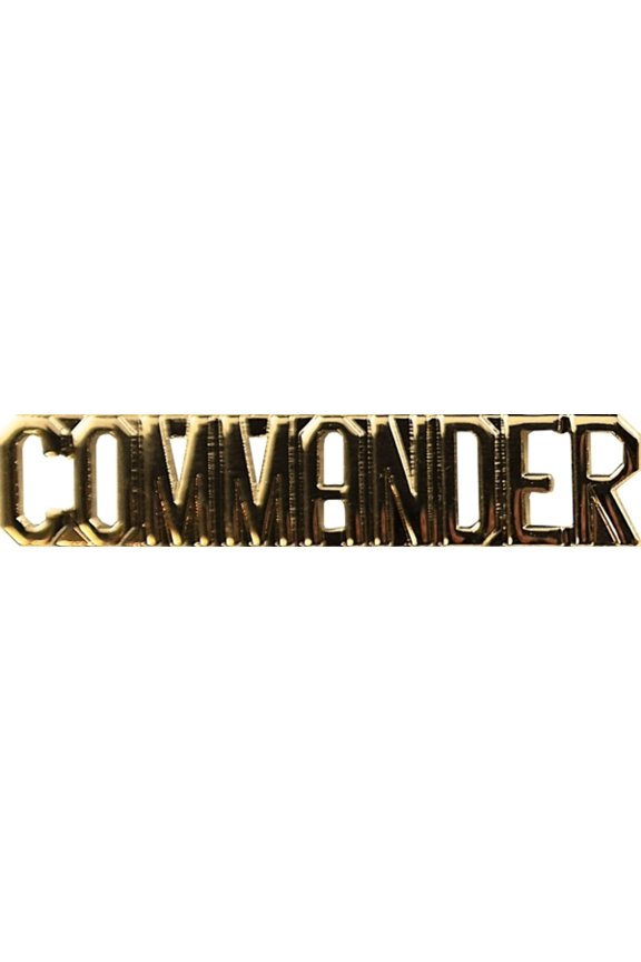 COMMANDER, Metal Letters 3/8 High