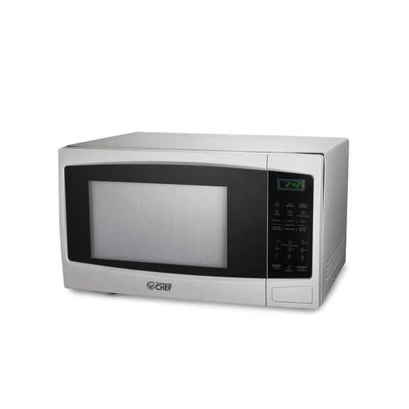 COMMERCIAL CHEF CHM11MW 1.1 cu. ft. Countertop Microwave with Digital Display, White