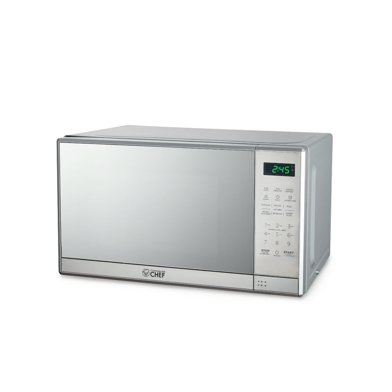 COMMERCIAL CHEF CHM7MS Small Microwave 0.7 Cu. ft. With 10 Power Levels 