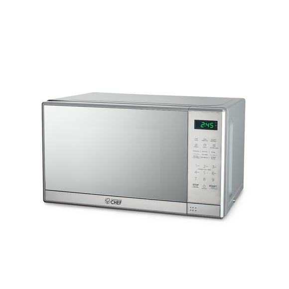 COMMERCIAL CHEF CHM7MS 0.7 Cu. Ft. Small Microwave with 10 Power Levels, New