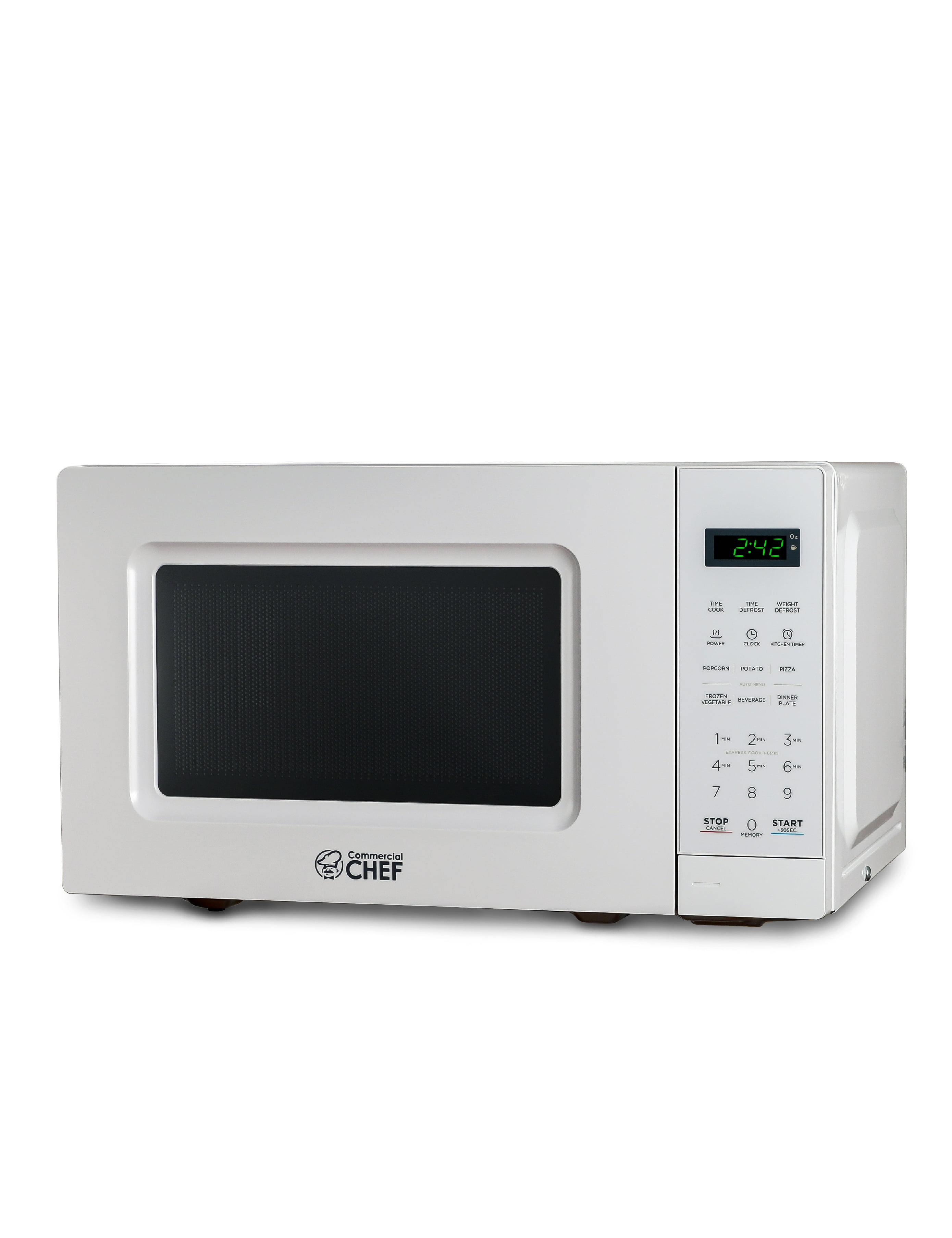 Compact White 0.7 Cu Ft Countertop Microwave Oven for RV