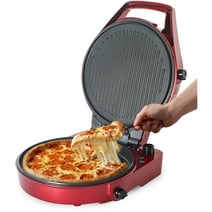 COMMERCIAL CHEF Countertop Pizza Maker, Indoor Electric Countertop Grill, Quesadilla Maker with Timer CHPG12R