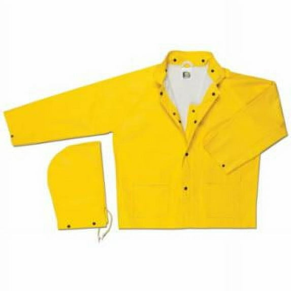 COMMODORE PVC/NON-WOVENPOLY/NYLON JACKET YELLOW (1 Count)