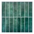 thumbnail image 1 of COMMOMY 10Pcs 3D Peel and Stick Wall Tile, Matte Green Peel Stick Tile Backsplash Kitchen Bathroom, Heat Water Resistant,Removable, 1 of 11
