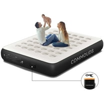 COMMOUDS 13" Self-Inflating Air Mattress with Built-in Rechargeable Pump, Queen