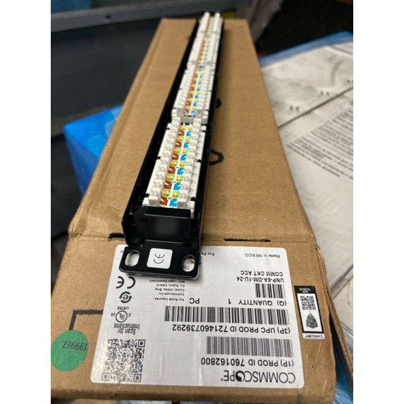 COMMSCOPE UNIPRISE SOLUTIONS UNP-6A-DM-1U-24 760162800 6a 24 Port Patch ...