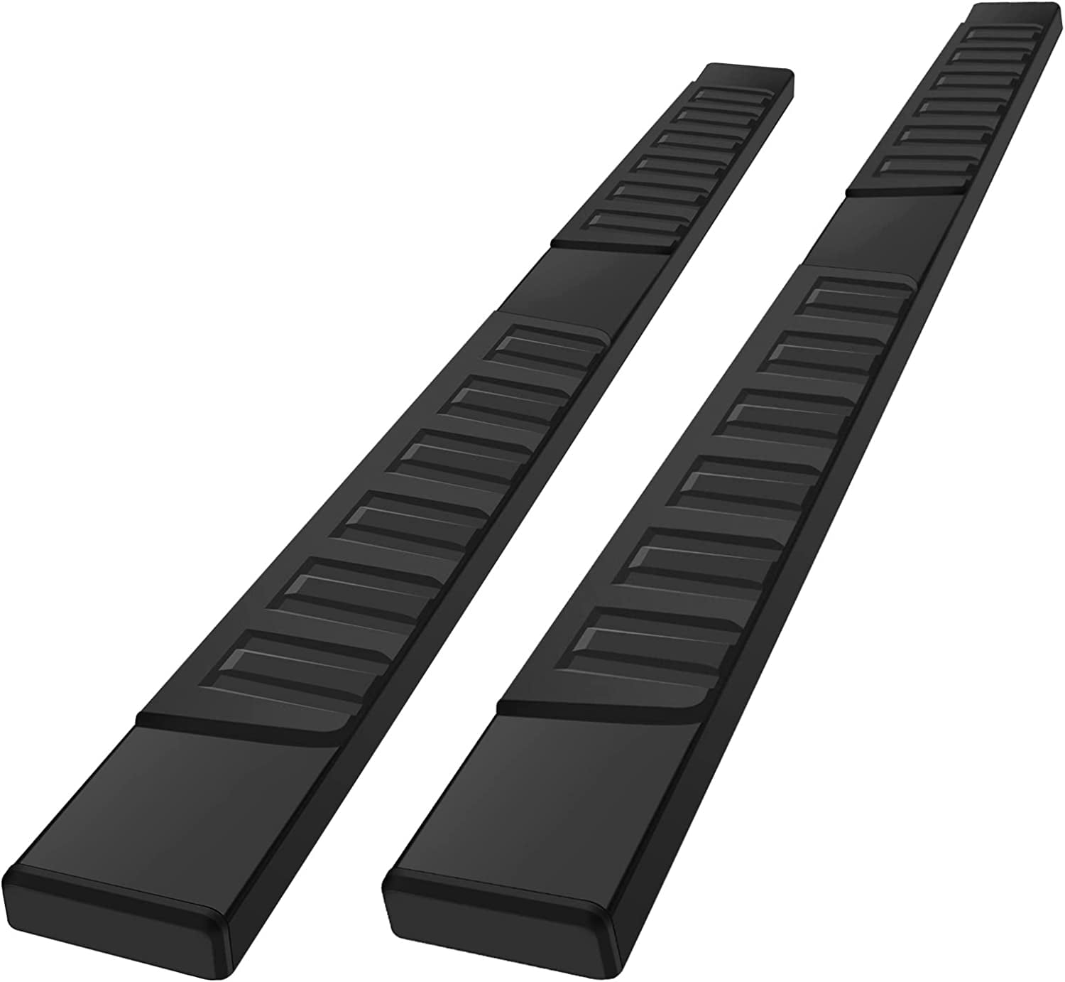 YZONA Three Raised Steps Running Boards For 2019-2025 Dodge Ram 1500 Crew Cab – Heavy-Duty Steel, Black Powder Coat, 550 Lb Capacity