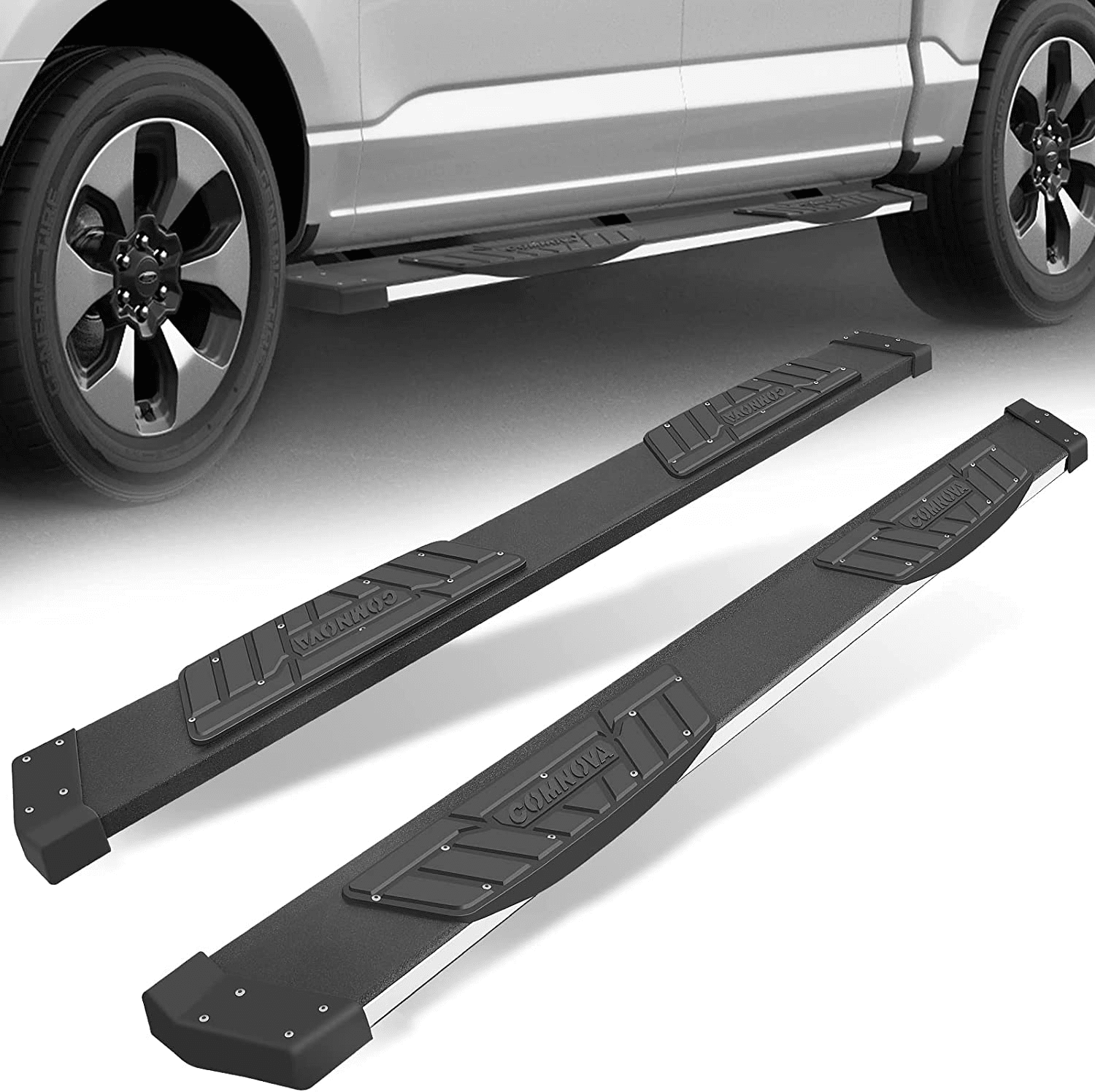 COMNOVA AUTOPART K65R Running Boards for 20192024 Chevy Silverado/Gmc Sierra 1500 & 20202024