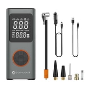 COMODITA RAVENNA MULTI PURPOSE AIR PUMP FOR CARS, MOTORCYCLES, BICYCLES, ROLLATORS WITH PNEUMATIC TIRES, WITH DOUBLE DIGIT DISPLAY, AUTO STOP, AUTO SHUT OFF, AND VERY EASY TO CONNECT AIR HOSE