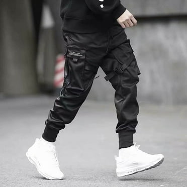 COMOREBI Mens Cargo Pants Overalls Loose Harlan Leggings Large Casual Pants Mens Clothes Fall Winter Clearance Black XXXL