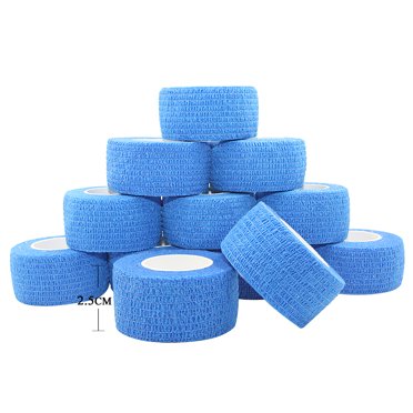 COMOmed Self-Adhesive Bandages Medical First Aid Tape 1" x 5 Yards 12 Pack for Sports and Pets