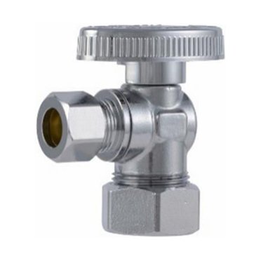 SharkBite Max 1/2" Push-to-Connect Ball Valve With Dual 3/8" Compression - No Tools Needed