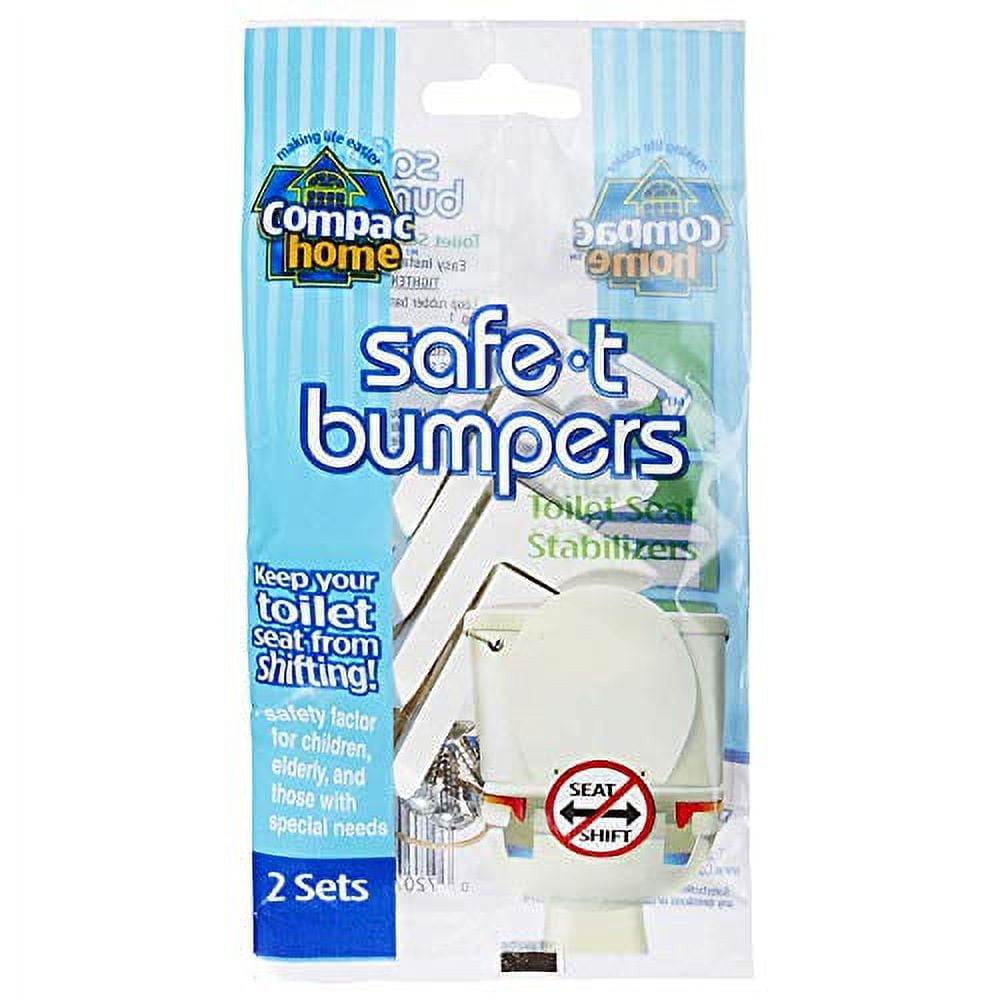 COMPAC HOME Safe T Bumpers Toilet Seat Stabilizers, Keeps Children