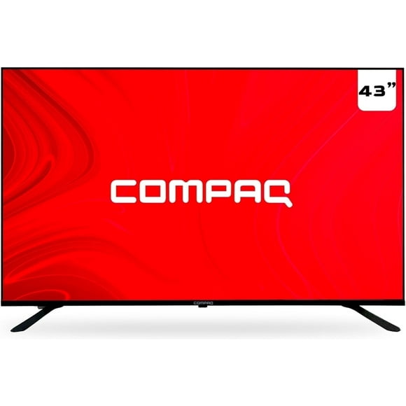 COMPAQ 32 inch Smart TV - Frameless HD Google TV with Bluetooth, Wi-Fi, Dolby Audio - Built-in Voice Control, 720p