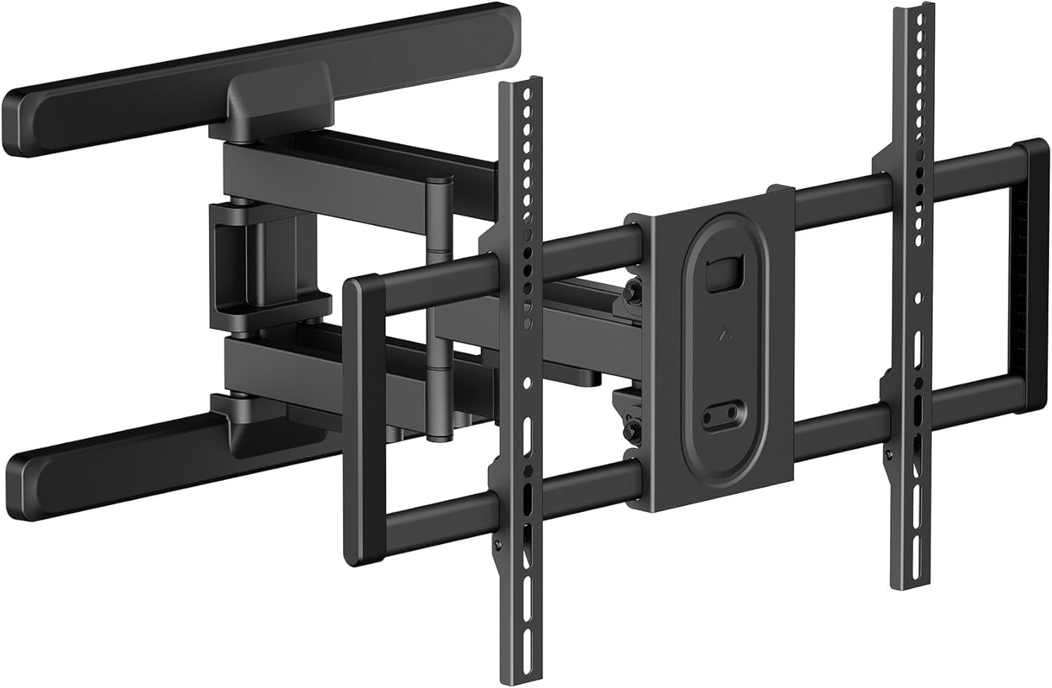 COMPAQ Full-Motion TV Wall Mount - Universal Wall Mount TV Bracket for 32-80 Inch Flat or Curved TVs up to 132lbs - With Cover and Wire Management - Stylish, Slim, Strength Tested