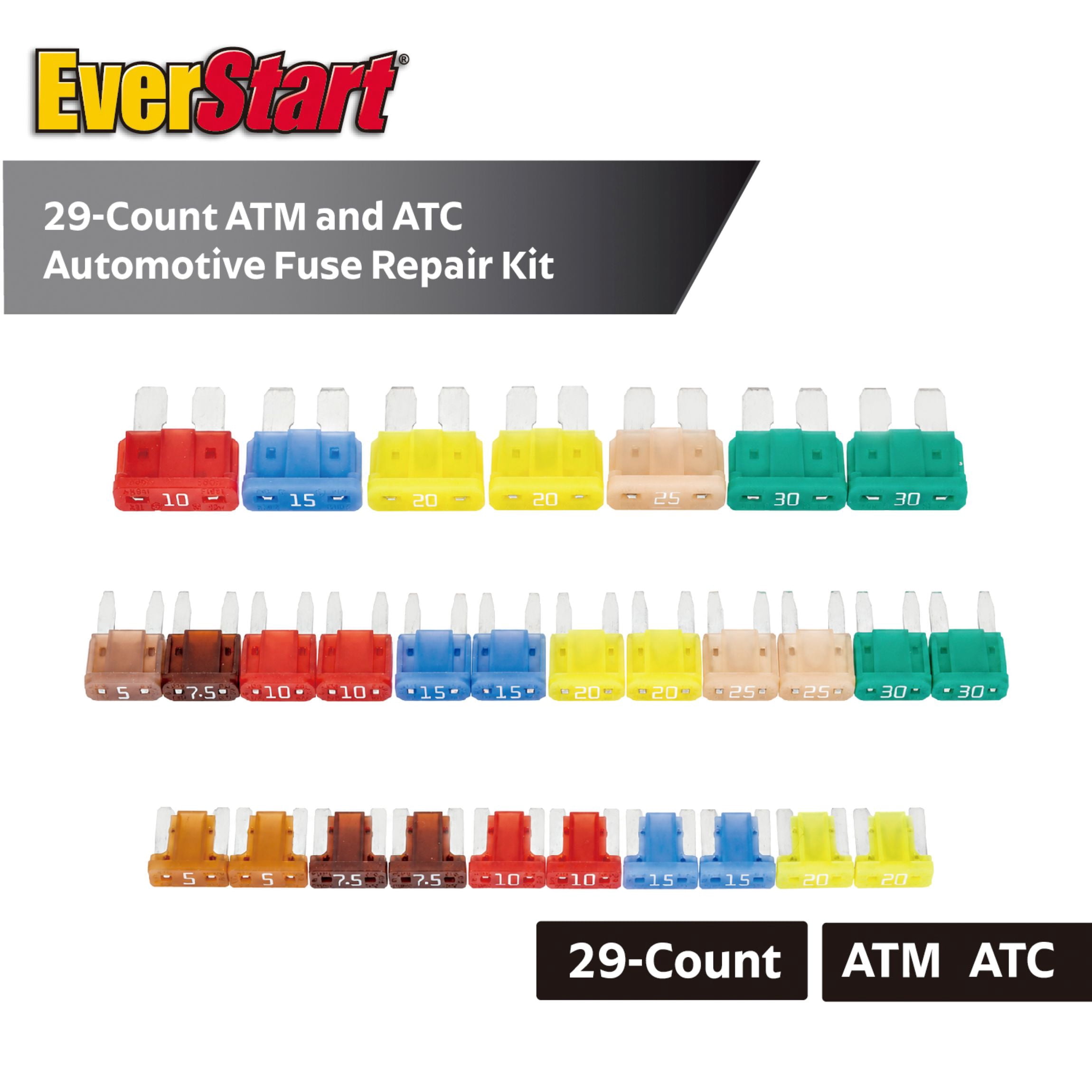 EverStart 29-Piece Emergency Fuse Kit for Ford Vehicles Post-2000