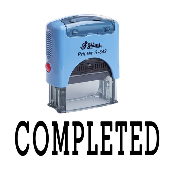 COMPLETED Self Inking Rubber Stamp Custom Shiny Office Stationary Stamp