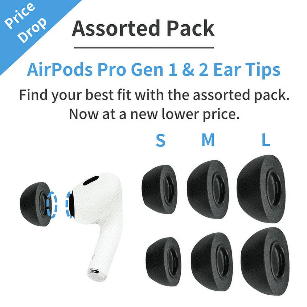 Wiki valley Ear Tips for AirPods Pro,Memory Foam in-Ear Earbuds Replacement  for AirPods 3rd Reducing Noise(Earwax Filter Added)-3 Pack Black: Buy  Online at Best Price in UAE 