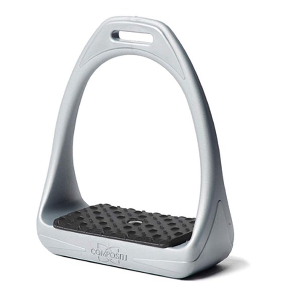 COMPOSITI Reflex 3D Wide Track Stirrups, Color: Gray, Size: 4.75 (465137GREY-475)